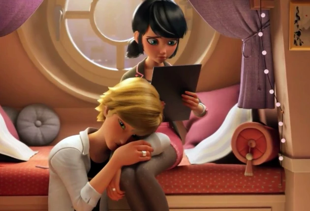 Момент из 16 серии 6 сезона мультсериала Леди Баг и Супер-кот